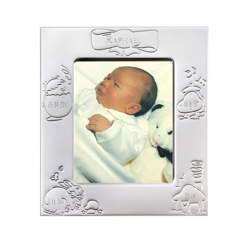 Cadre photo de bébé Cadeau de naissance ou de baptême pour fille ou garçon  personnalisé avec prénom en bois : : Bébé et Puériculture