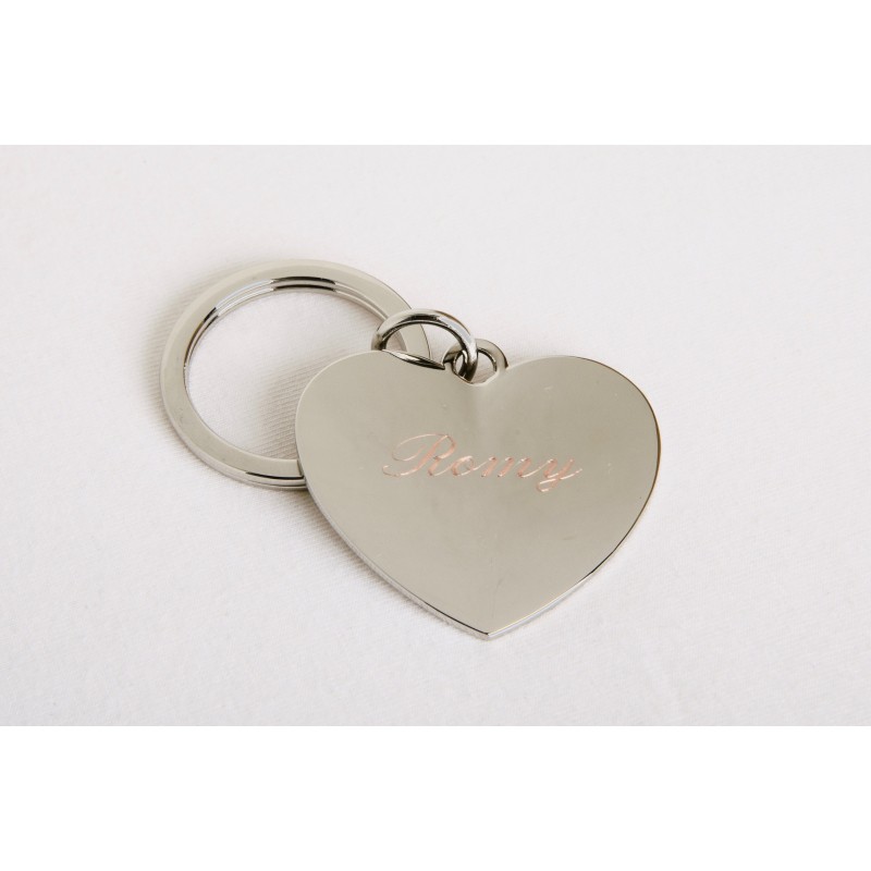 Porte clefs coeur personnalisé